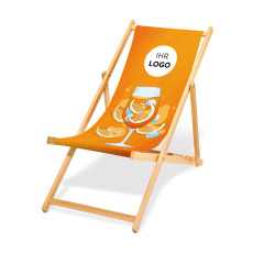 Holz-Liegestuhl mit Design "Spritz"