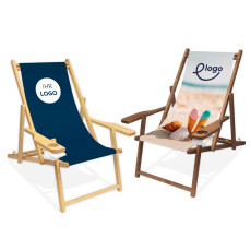 Liegestuhl CULTUS mit Getränkehalter, wechselbarer Bezug