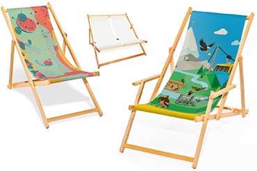 Holz-Liegest&uuml;hle mit Ihrem Logo